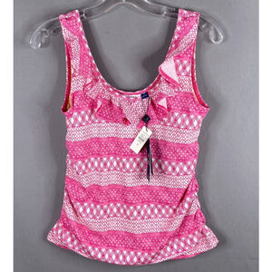 Cabana Life Pink Patterned Bikini Top